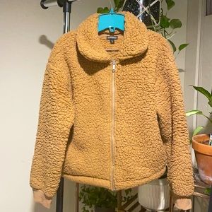 Tan/Brown Express Fluffy Jacket
